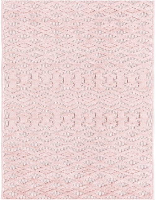 Detail image of 2' x 8' Easy-Clean Trellis Textured Indoor / Outdoor Runner Rug