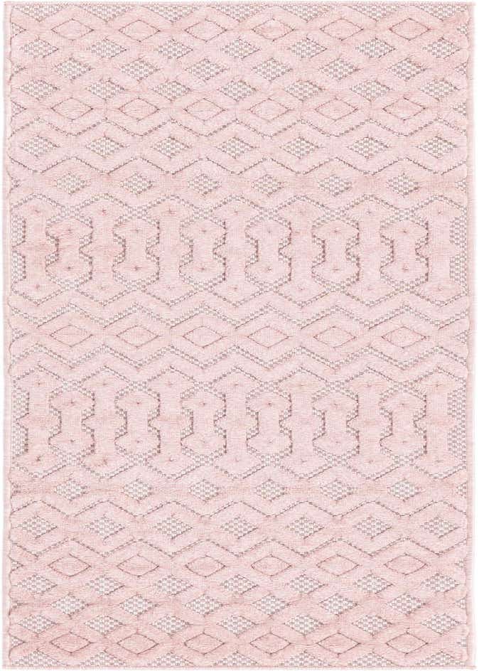 2' x 6' Easy-Clean Trellis Textured Indoor / Outdoor Runner Rug