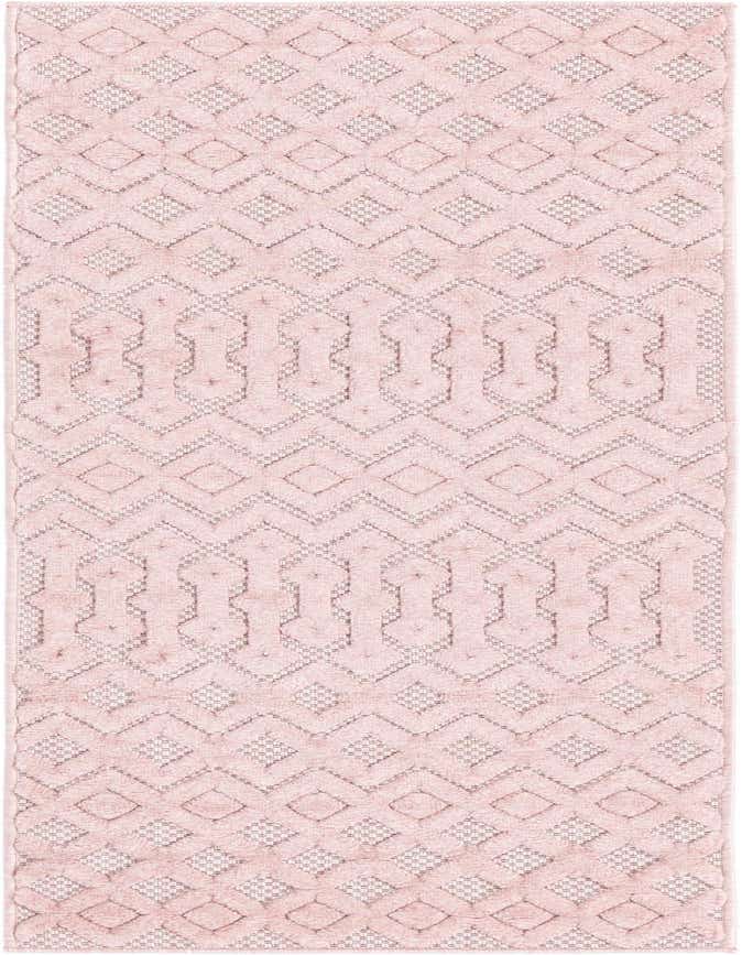 2' x 6' Easy-Clean Trellis Textured Indoor / Outdoor Runner Rug