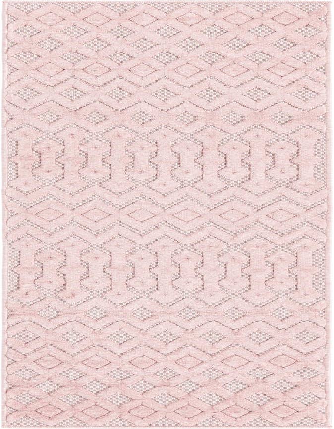Detail image of 2' x 6' Easy-Clean Trellis Textured Indoor / Outdoor Runner Rug