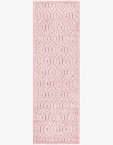 2' x 6' Easy-Clean Trellis Textured Indoor / Outdoor Runner Rug