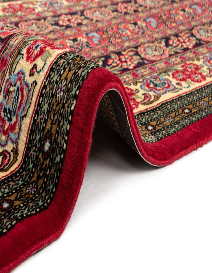 Detail image of 2' 7 x 6' 5  Hand Knotted Qom Persian Runner Rug