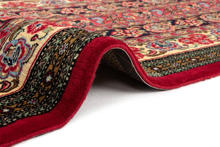 Detail image of 2' 7 x 6' 5 Hand Knotted Qom Persian Runner Rug