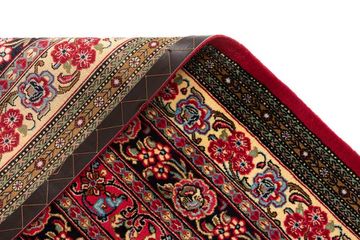 Detail image of 2' 7 x 6' 5 Hand Knotted Qom Persian Runner Rug
