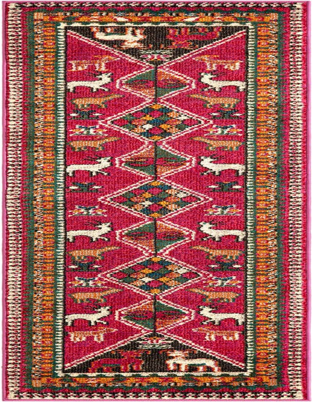 Detail image of 2' 2 x 6' 9 Washable Santa Fe Runner Rug
