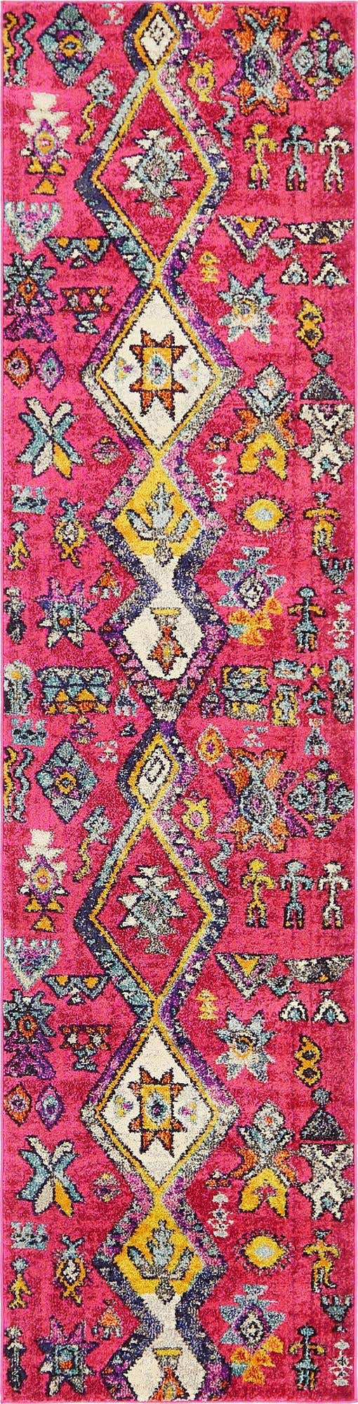 2' 7 x 10' Washable Santa Fe Runner Rug