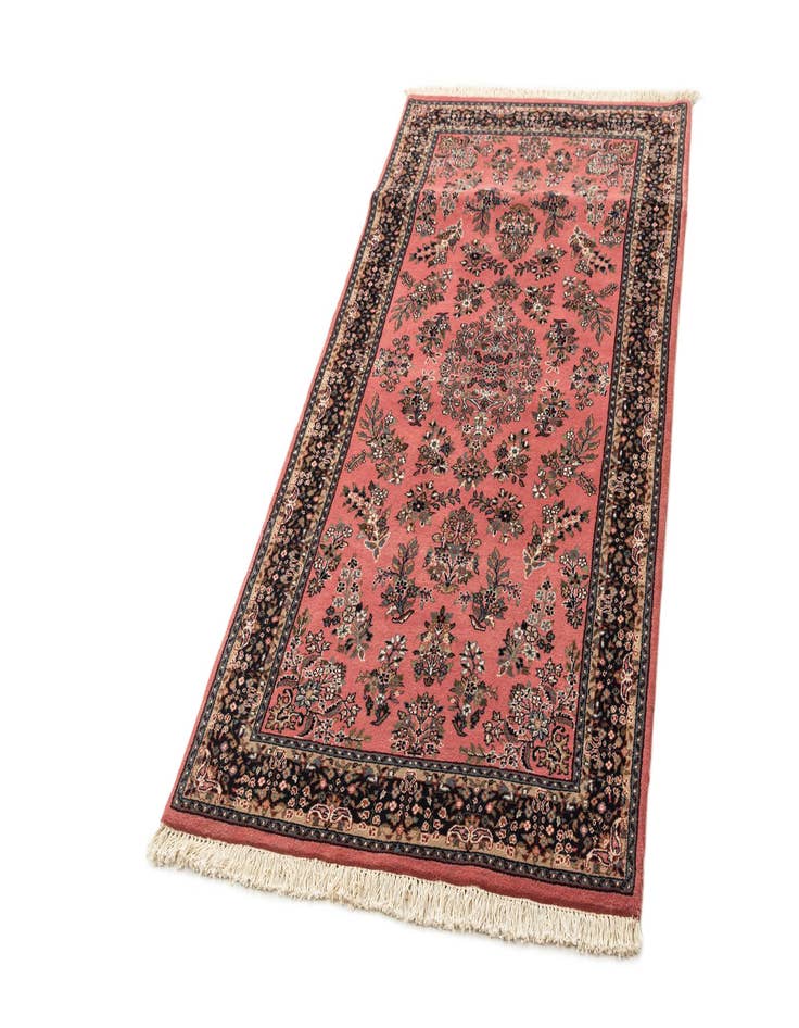 Detail image of 3' 3 x 6' 6  Hand Knotted Sarough Oriental Wool Runner Rug