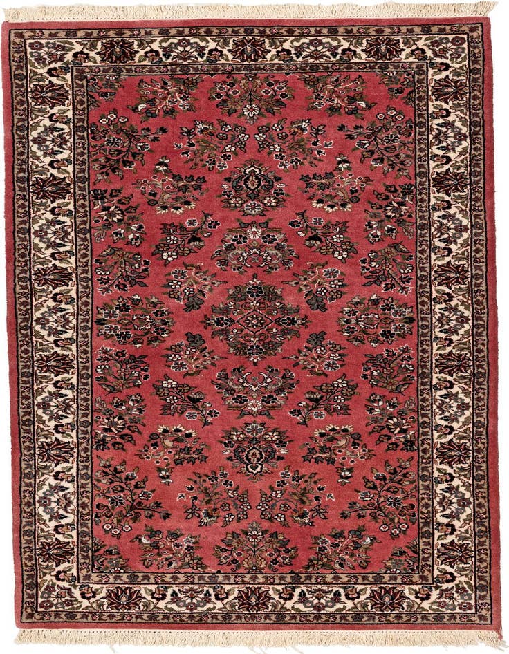 Detail image of 3' 3 x 6' 7 Hand Knotted Sarough Oriental Wool Runner Rug