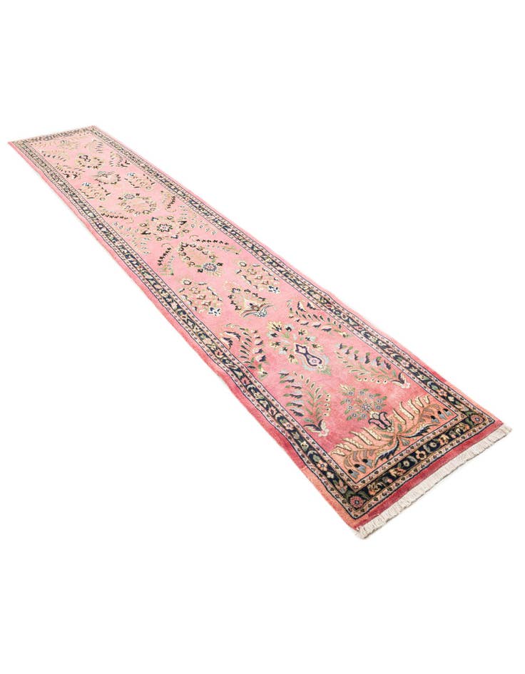 Detail image of 2' 4 x 12' 2  Hand Knotted Sarough Wool Runner Rug