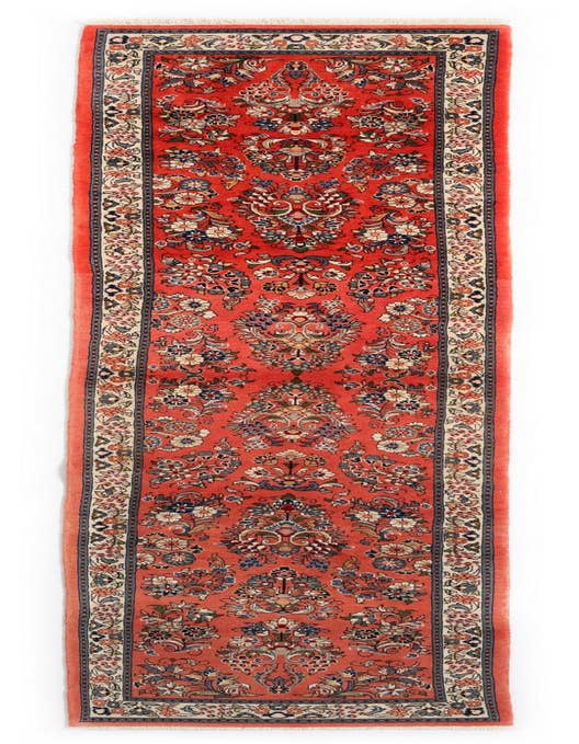 Detail image of 2' 5 x 11' 7 Sarouk Wool Runner Rug