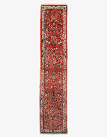 2' 5 x 11' 7 Sarouk Wool Runner Rug
