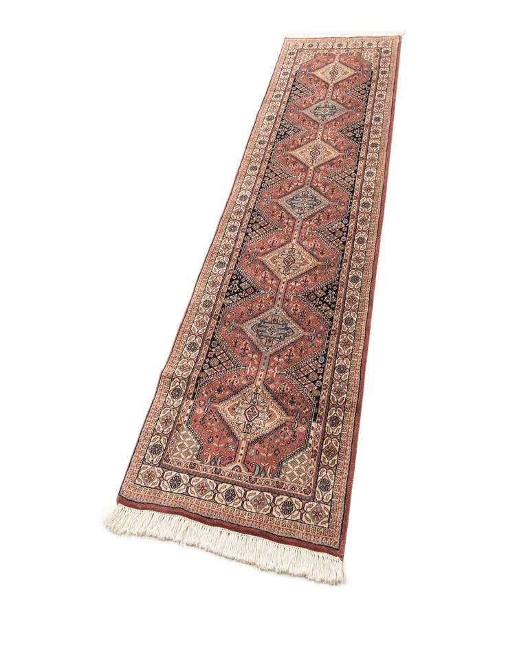 Detail image of 3' x 9' 6  Hand Knotted Shirvan Wool Runner Rug