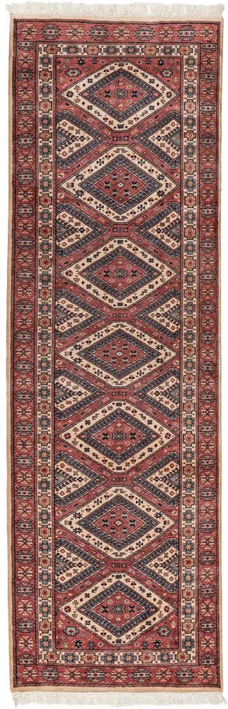 3' 2 x 9' 10 Hand Knotted Shirvan Wool Runner Rug