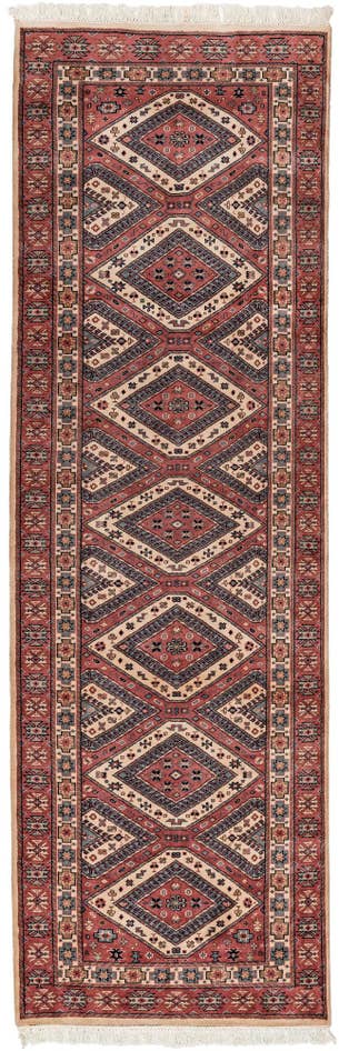 Detail image of 3' 2 x 9' 10 Hand Knotted Shirvan Wool Runner Rug