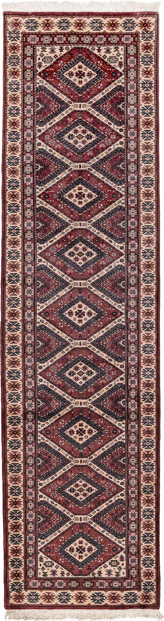 3' 1 x 11' 6 Hand Knotted Shirvan Wool Runner Rug