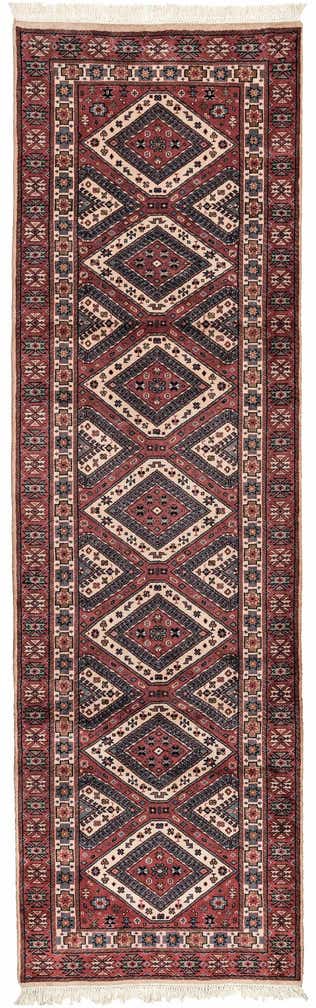 3' x 10' Hand Knotted Shirvan Wool Runner Rug