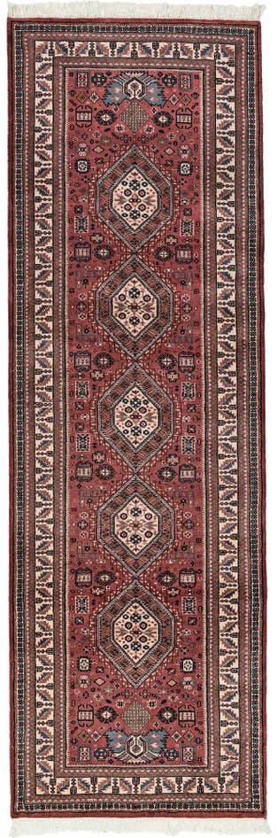 Detail image of 3' 2 x 9' 8 Hand Knotted Shirvan Wool Runner Rug