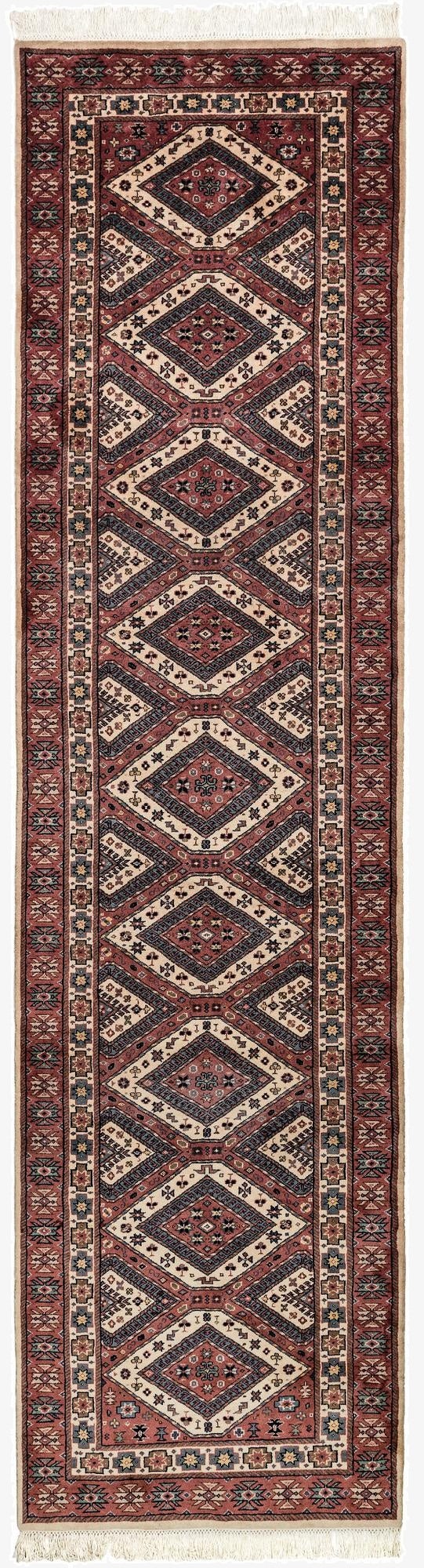 3' x 11' 3  Hand Knotted Shirvan Wool Runner Rug
