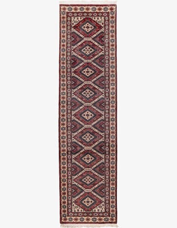 3' 1 x 11' 6 Hand Knotted Shirvan Wool Runner Rug