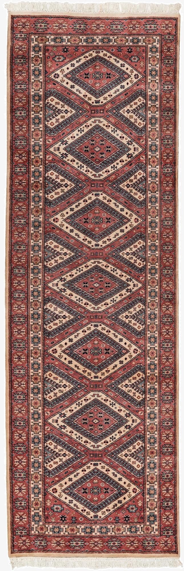 3' 2 x 9' 10  Hand Knotted Shirvan Wool Runner Rug