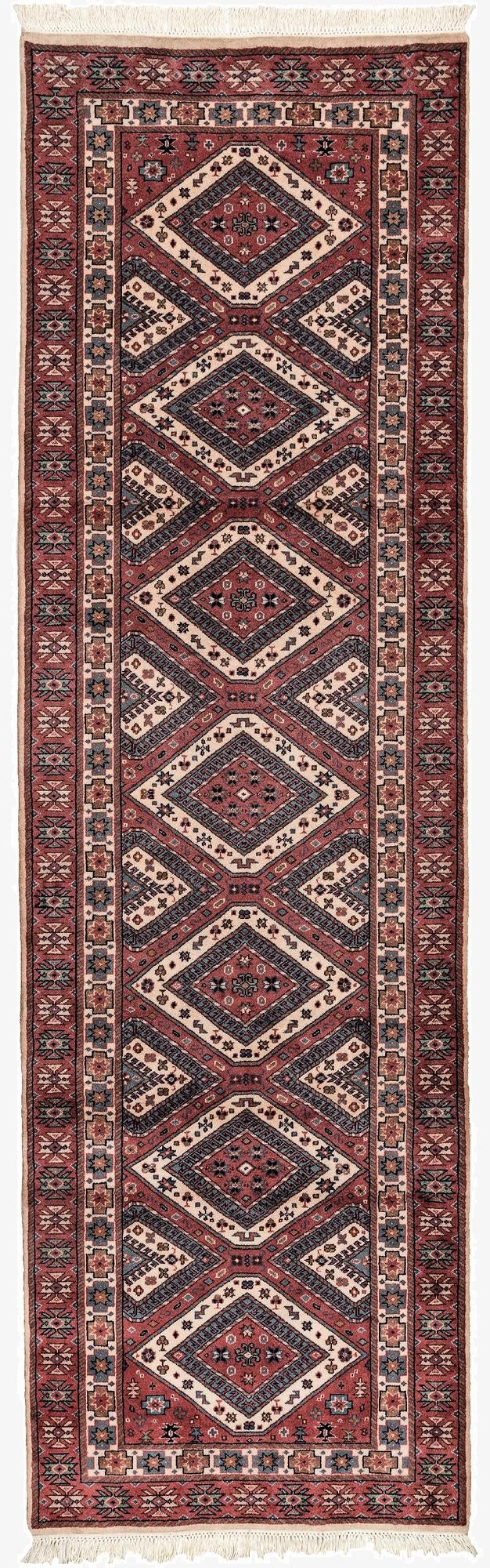 3' x 10'  Hand Knotted Shirvan Wool Runner Rug
