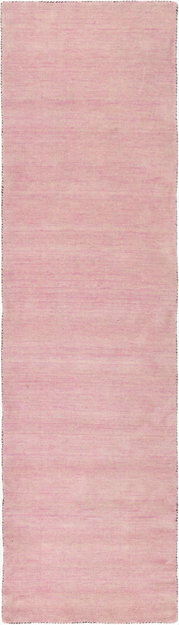 80cm x 300cm  Hand Knotted Solid Gabbeh Wool Runner Rug