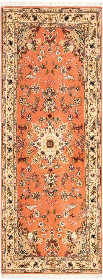 Detail image of 2' 7 x 6' 9 Tabriz Runner Rug