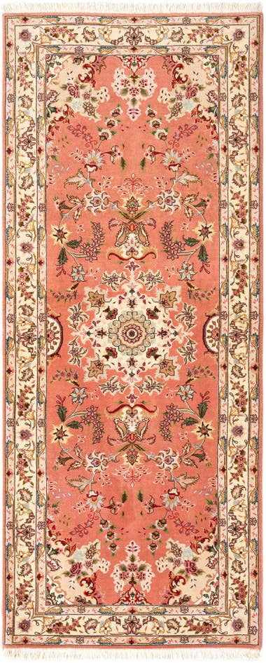 Detail image of 2' 7 x 6' 6 Tabriz Runner Rug