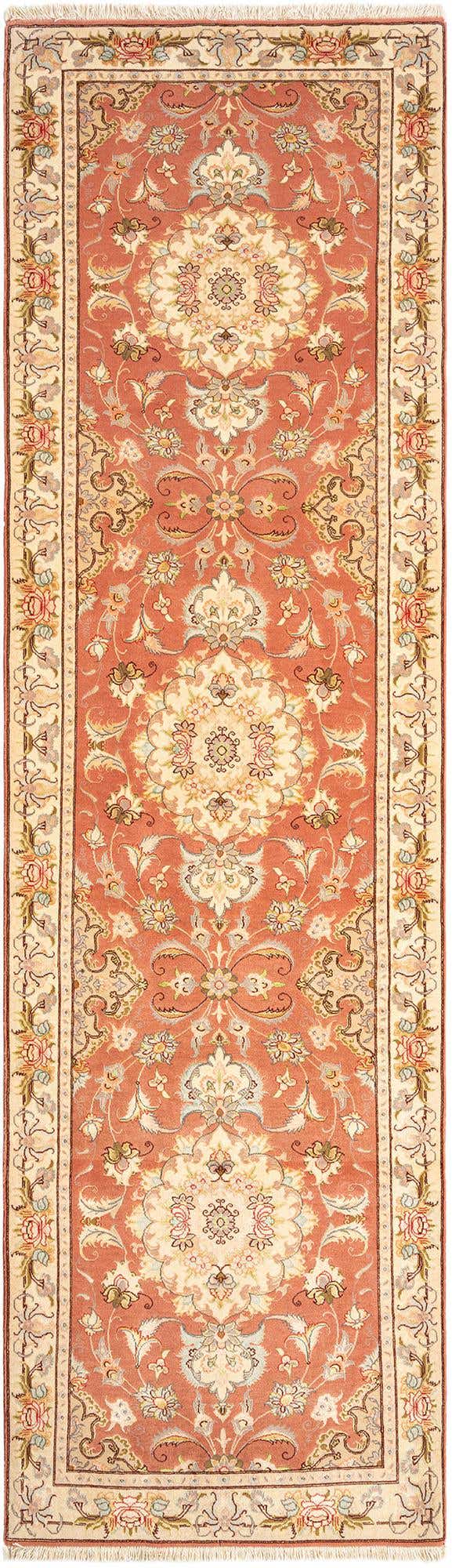 3' 1 x 10' 5 Tabriz Runner Rug