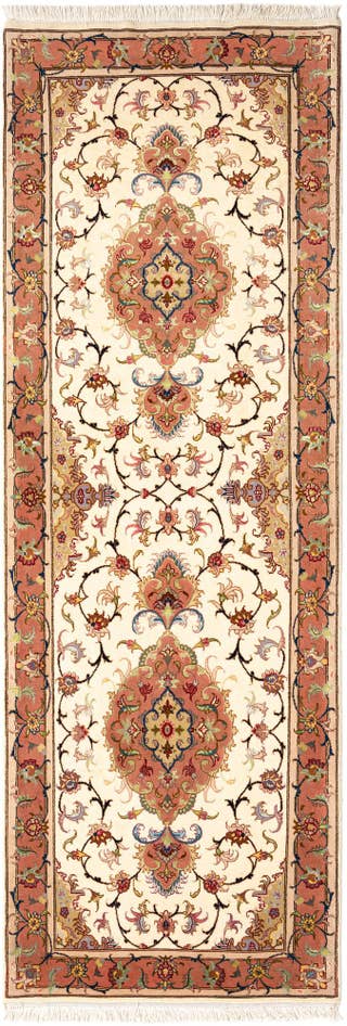 Detail image of 2' 6 x 7' 6 Tabriz Runner Rug