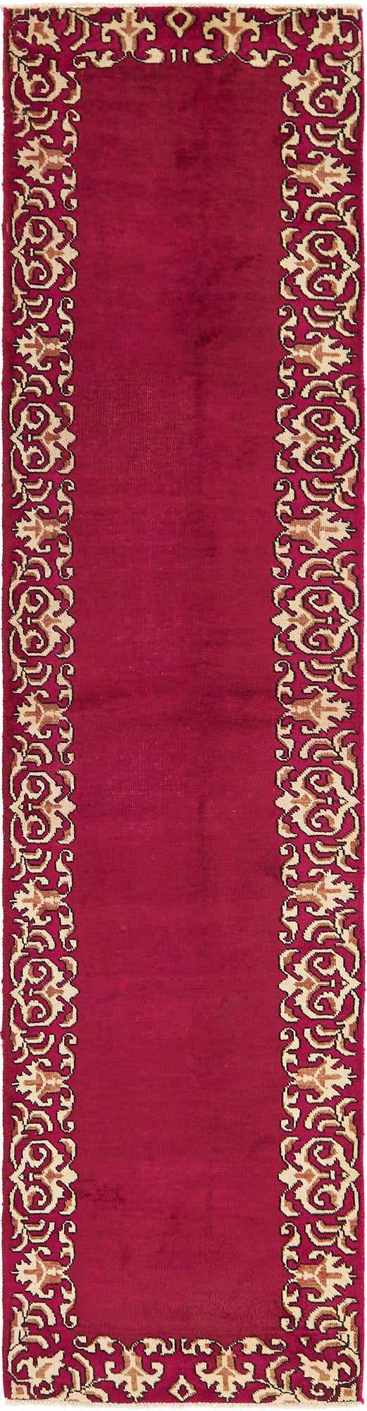 2' 8 x 11' 3 Hand Knotted Tabriz Persian Wool Runner Rug