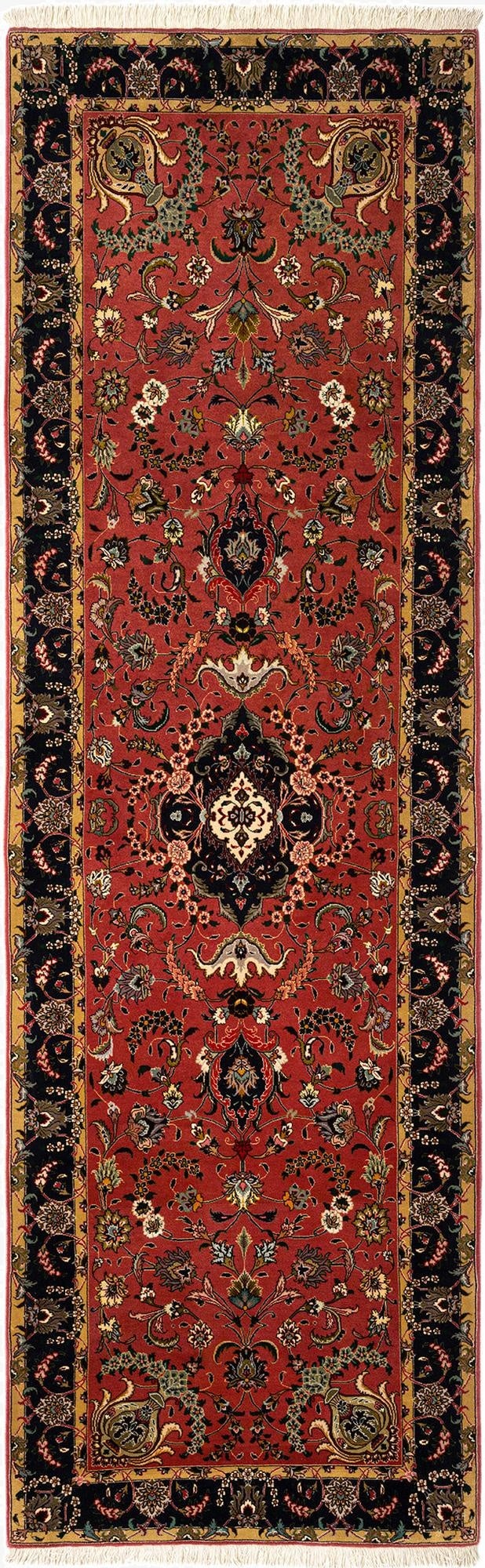 3' 1 x 10' 2 Tabriz Runner Rug