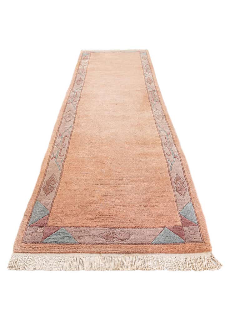 2' 11 x 10' 9 Hand Knotted Tibet Wool Runner Rug