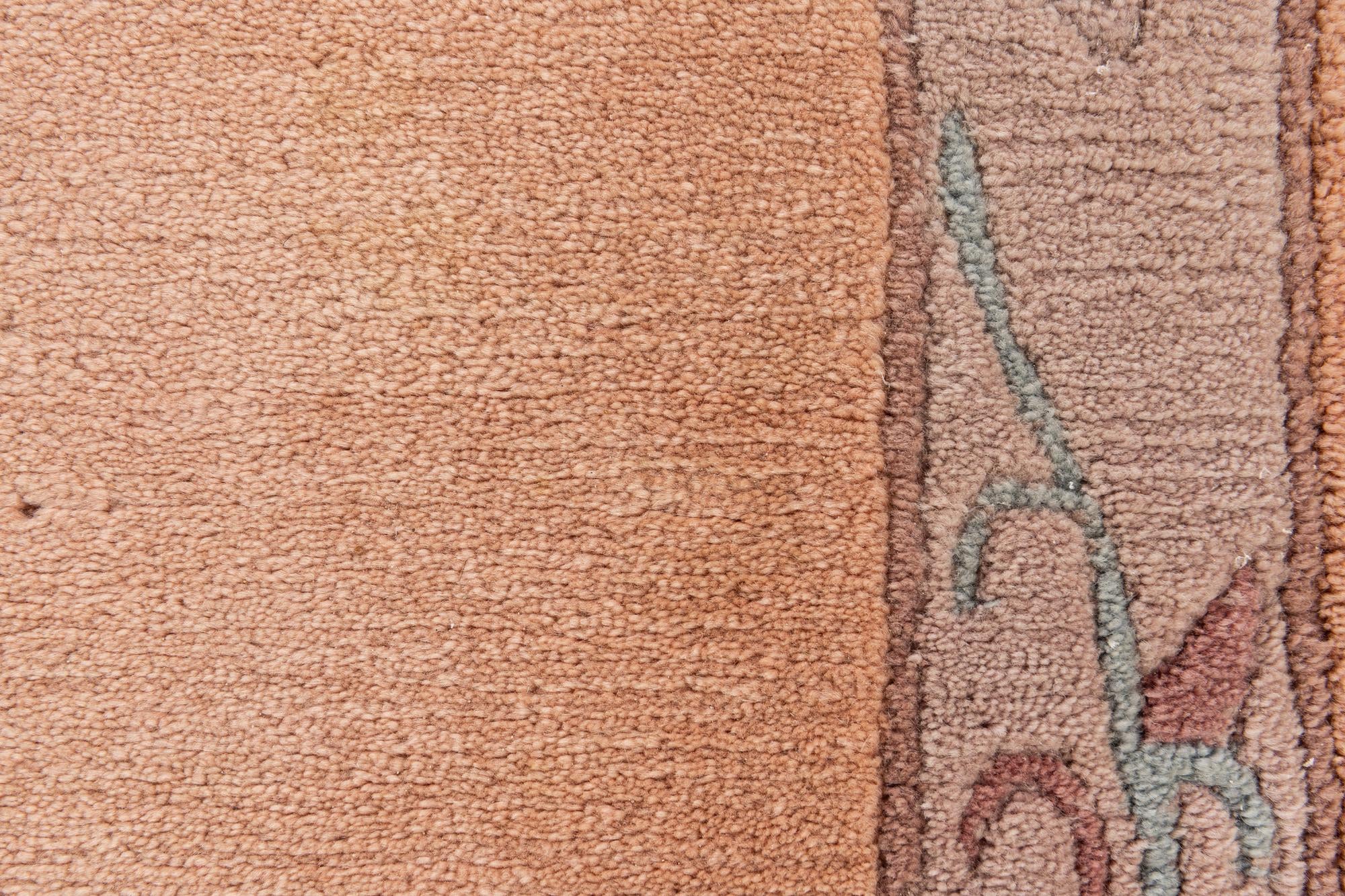 2' 11 x 10' 9 Hand Knotted Tibet Wool Runner Rug