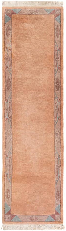 Detail image of 2' 11 x 10' 9 Hand Knotted Tibet Wool Runner Rug
