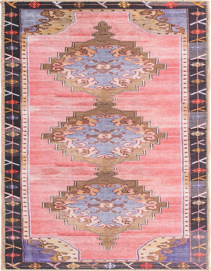 Detail image of 2' x 6' Washable Timeless Runner Rug