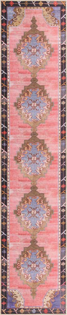2' 6 x 12' Washable Timeless Runner Rug
