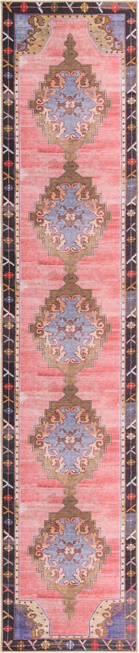 Detail image of 2' 6 x 12' Washable Timeless Runner Rug