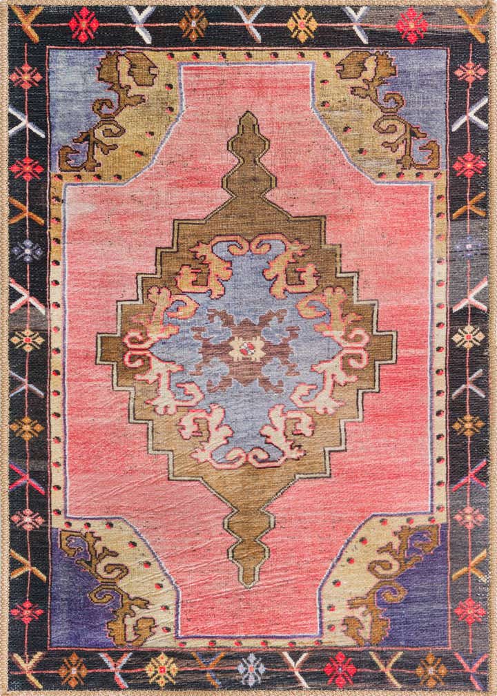 2' x 4' Washable Timeless Runner Rug