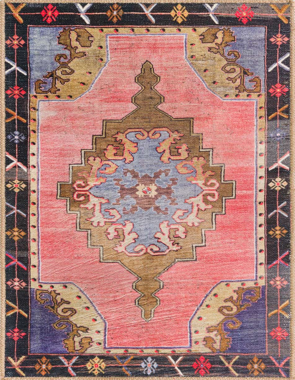 2' x 4' Washable Timeless Runner Rug