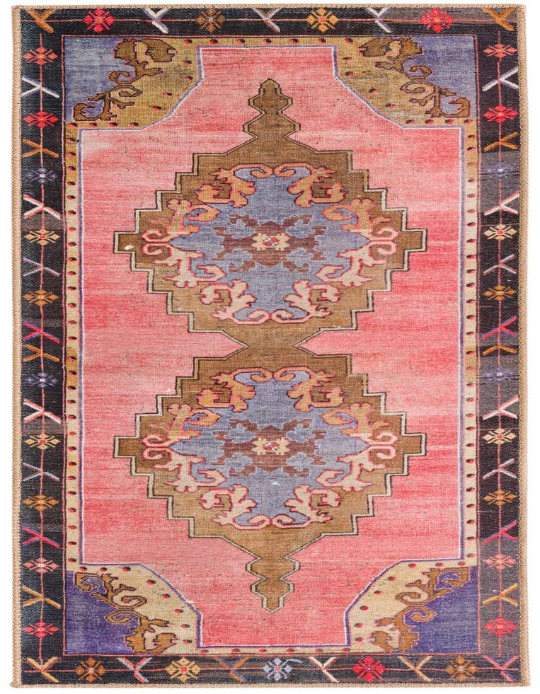 2' x 5' 3 Washable Timeless Runner Rug