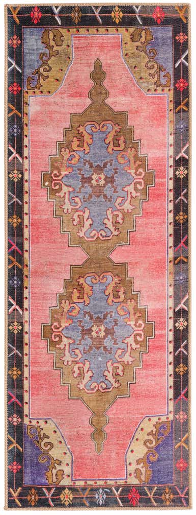2' x 5' 3 Washable Timeless Runner Rug