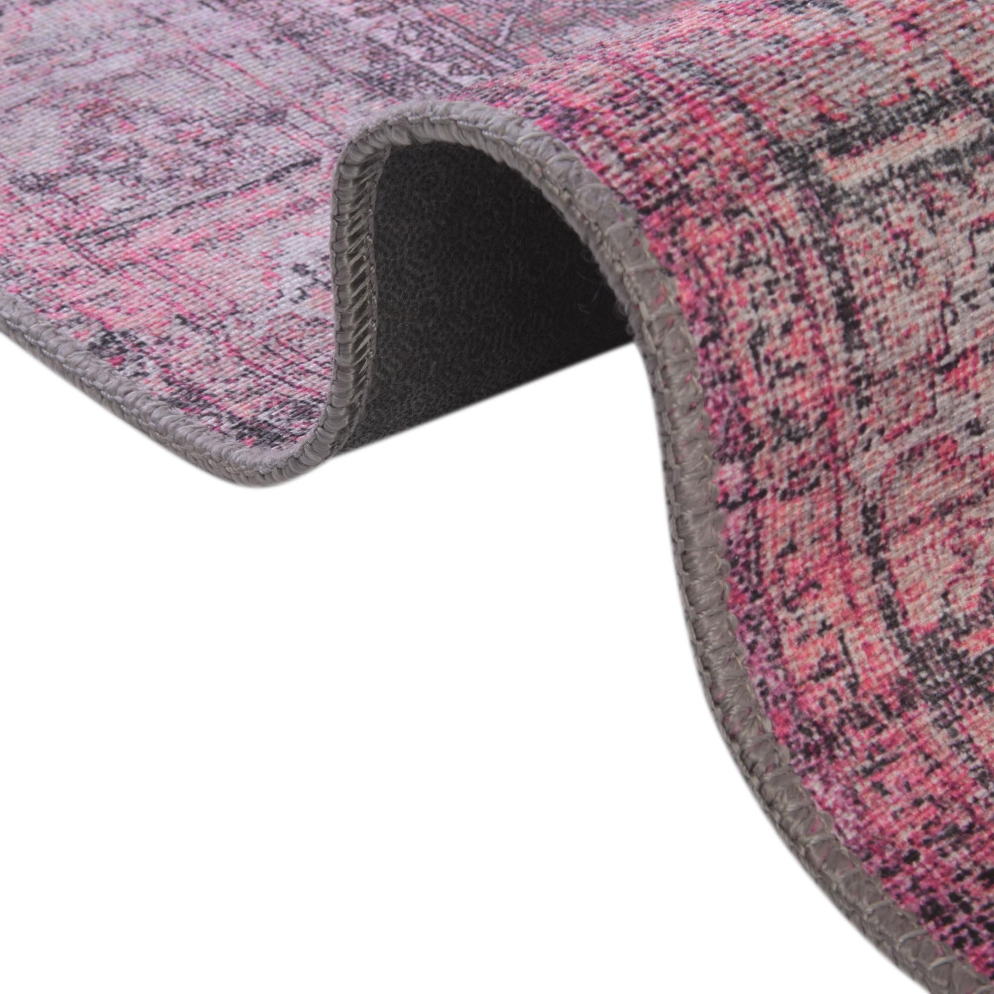 2' x 6' Washable Timeless Runner Rug