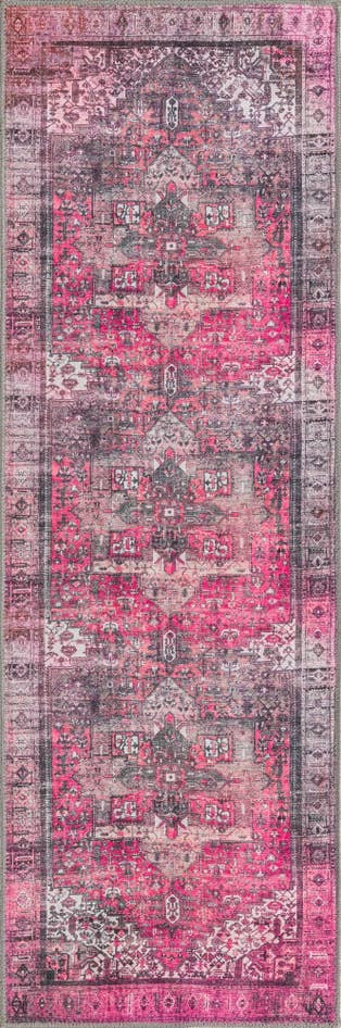 Detail image of 2' x 6' Washable Timeless Runner Rug