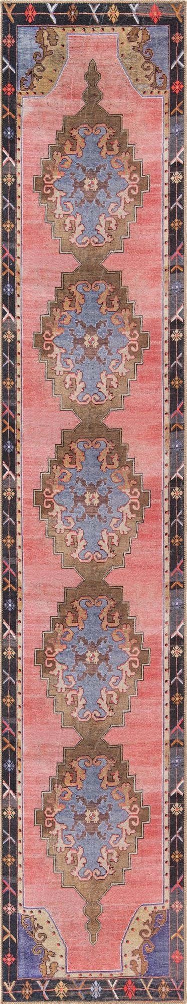 2' 6 x 14' Washable Timeless Runner Rug