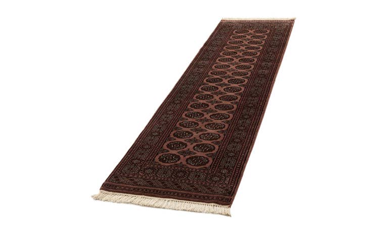 Detail image of 2' 4 x 8' 8 Hand Knotted Torkaman Wool Runner Rug