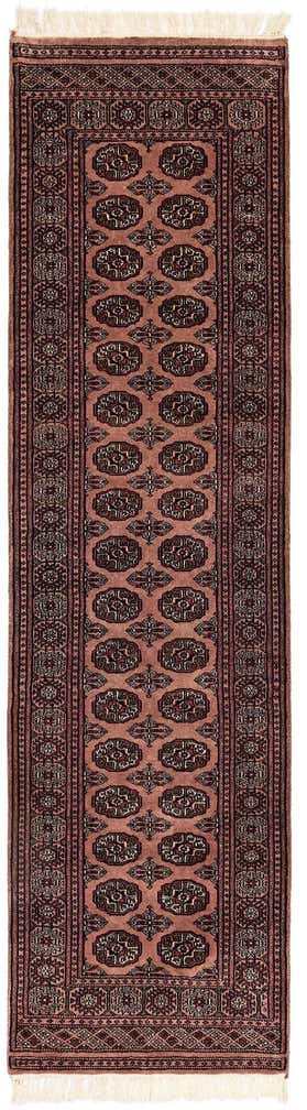 2' 4 x 8' 8 Hand Knotted Torkaman Wool Runner Rug