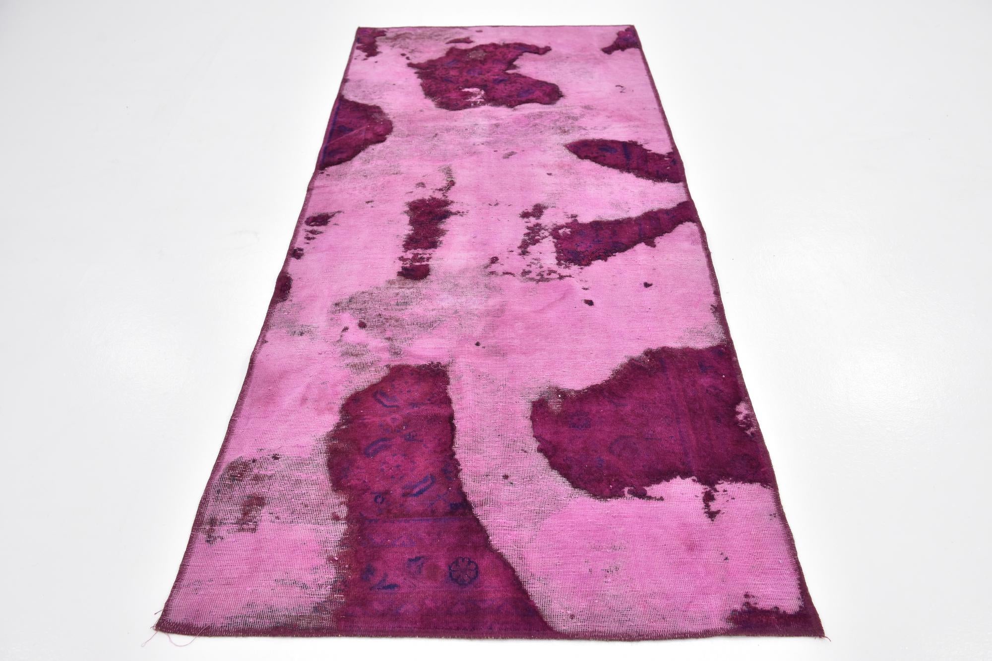 3' 5 x 8' 3 Hand Knotted Ultra Vintage Persian Wool Runner Rug