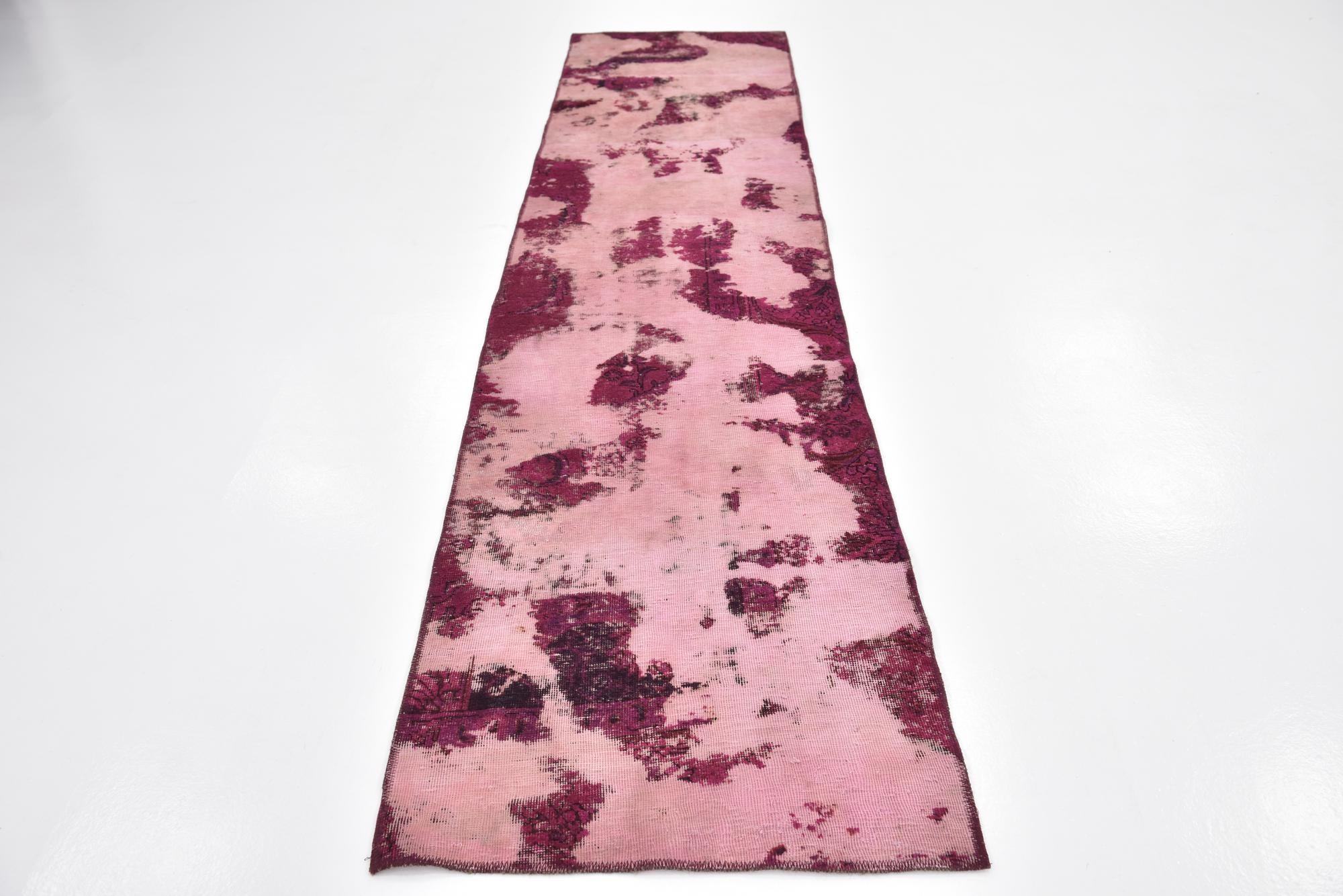 2' 7 x 11' 5 Hand Knotted Ultra Vintage Persian Wool Runner Rug