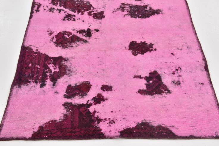 Detail image of 3' 2 x 8' 10 Hand Knotted Ultra Vintage Persian Wool Runner Rug
